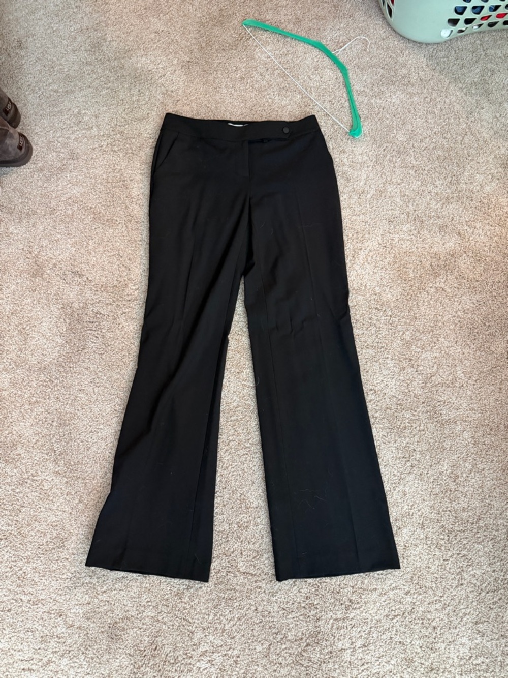 Calvin Klein Black Women's Classic Fit Straight-Leg Dress Trousers